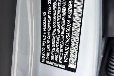 2025 Porsche Taycan Taycan GTS