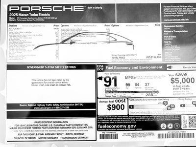 2025 Porsche Macan Turbo Electric
