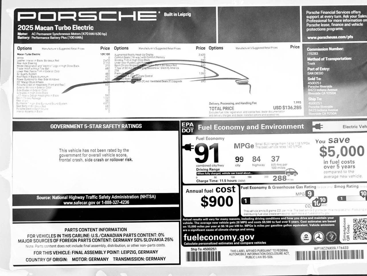 2025 Porsche Macan Turbo Electric