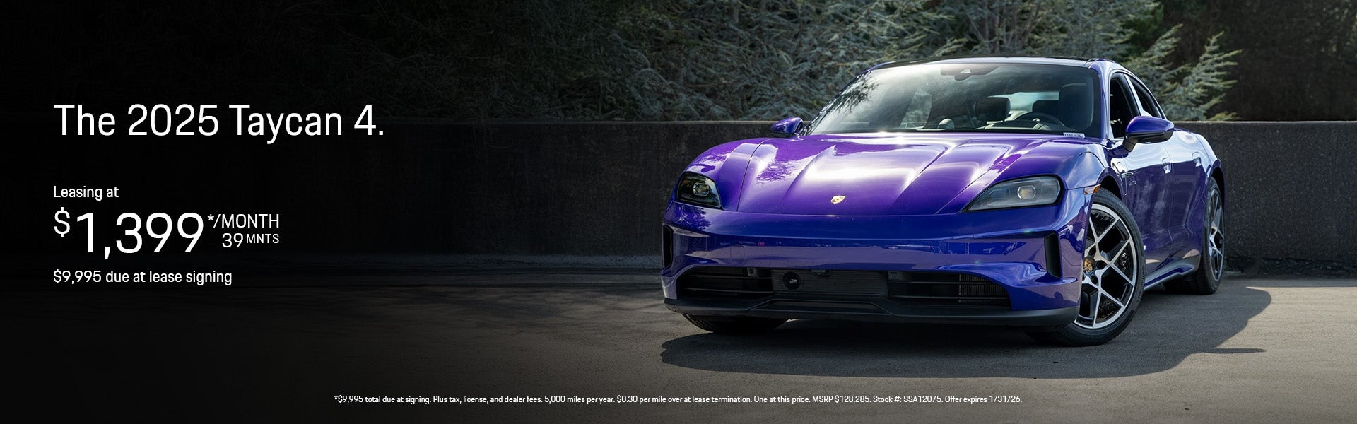 2025 Taycan 4 special banner