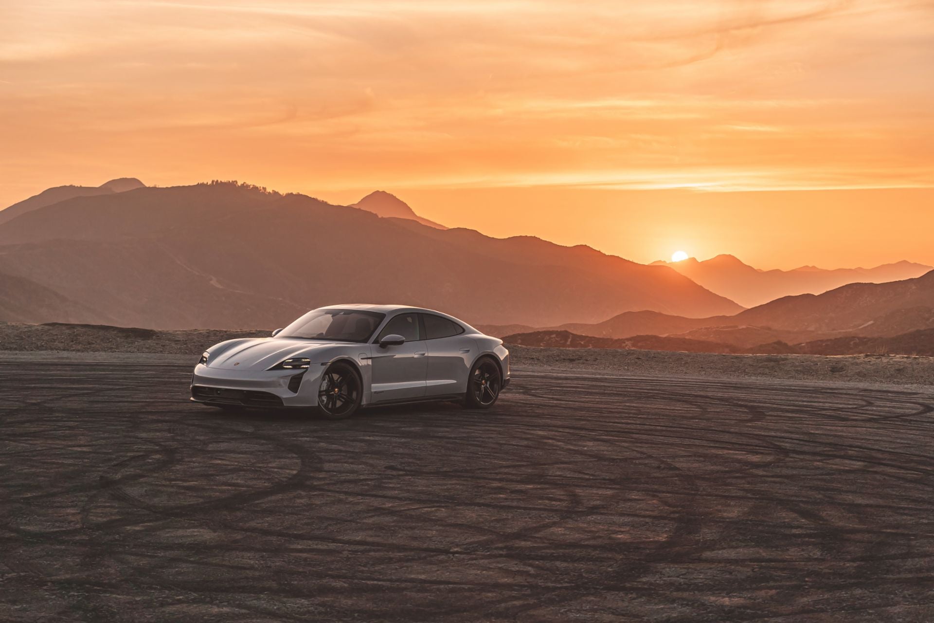  2023 Porsche Taycan Back View in Mill Valley CA