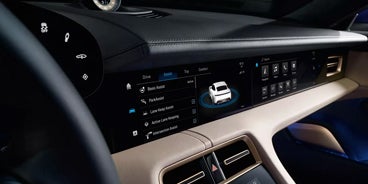 Porsche Taycan Display Apple Music Mill Valley CA