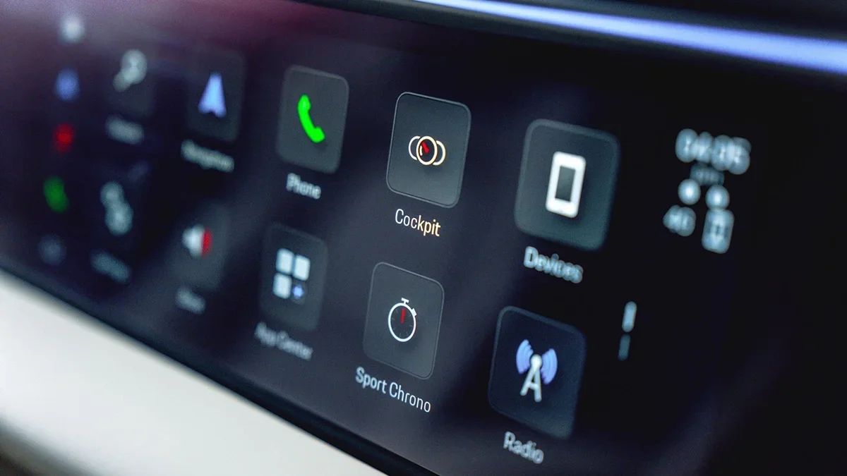 2024 Macan EV digital display Mill Valley CA